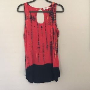Tie Dye Sleeveless Blouse